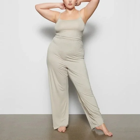 SKIMS Sleep Pajama Lounge Pants Taupe XL - Picture 1 of 10